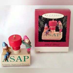 ASAP Santa-Approved Person Stamp Christmas Tree Ornament